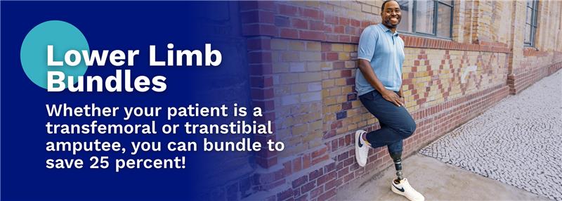 Carlos golfing with his Harmony P4 elevated vacuum socket and Triton Foot