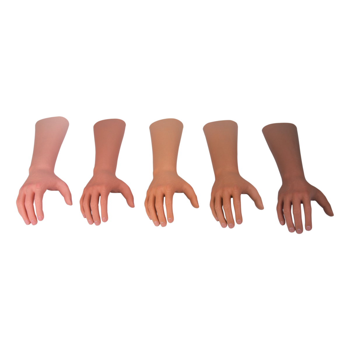 Silicone gloves with realistic black skin / Black artificial limb gloves/  gloves